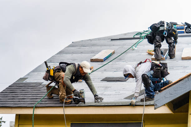 Professional Emergency Roof Repair technician working in New Hudson, MI